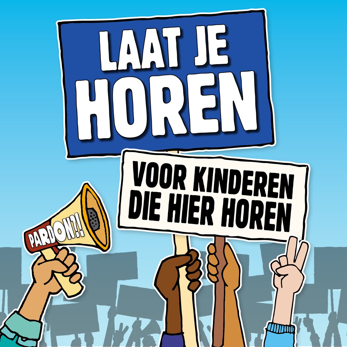 Laat je horen voor kinderen die hier horen 