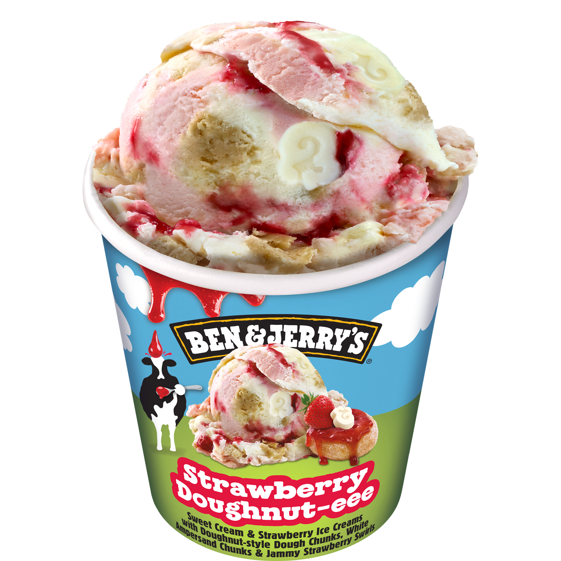 Strawberry Doughnut-eee Original Ice Cream Pint